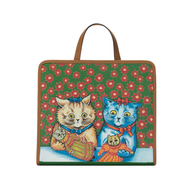 Gucci Kitten Print Tote Bag 630542