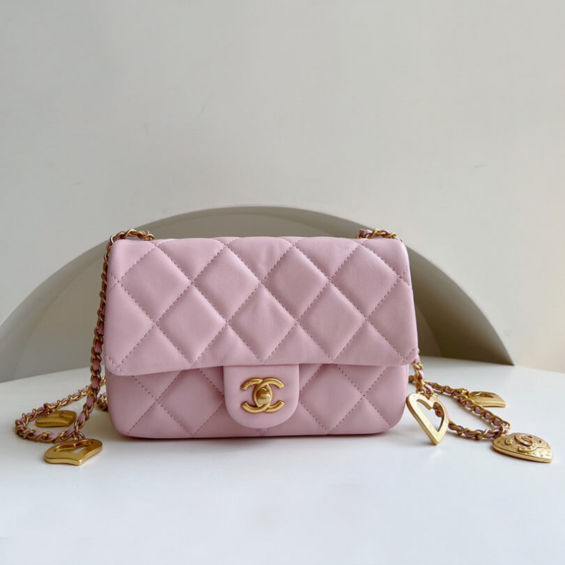 Chanel Mini Flap Bag Heart Chain AS3456
