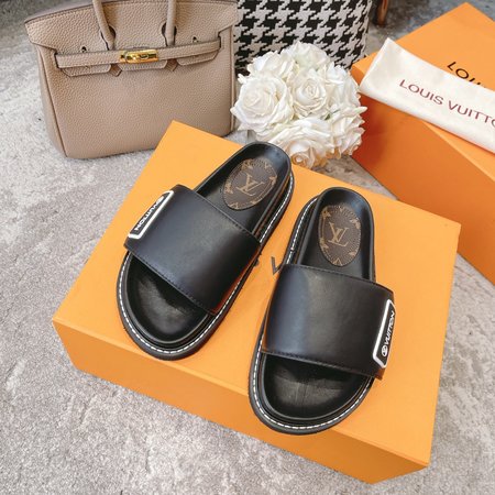 Louis Vuitton Platform Velcro Slides