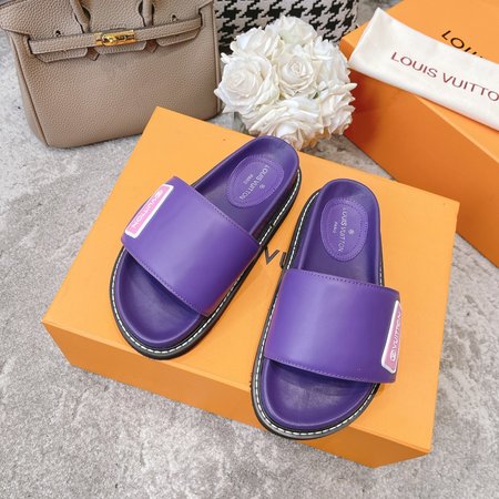 Louis Vuitton Platform Velcro Slides