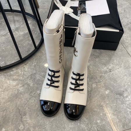 Chanel Knight s Boot Calfskin Big Logo