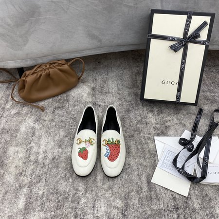 Gucci Brixton leather horsebit loafers