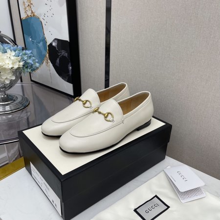 Gucci Horsebit Women s Shoes Loafers Calfskin/Sheepskin