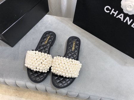 Chanel Pearl sandals are all hand-stitched