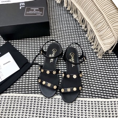 Chanel Sandals casual sheepskin flat bottom