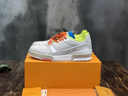 Louis Vuitton Canvas platform shoes LOGO