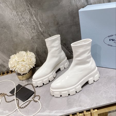 Prada Martin boots full of LOGOS