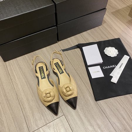 Chanel camellia sandals