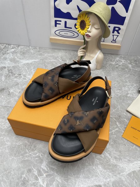 Louis Vuitton cross strap sandals