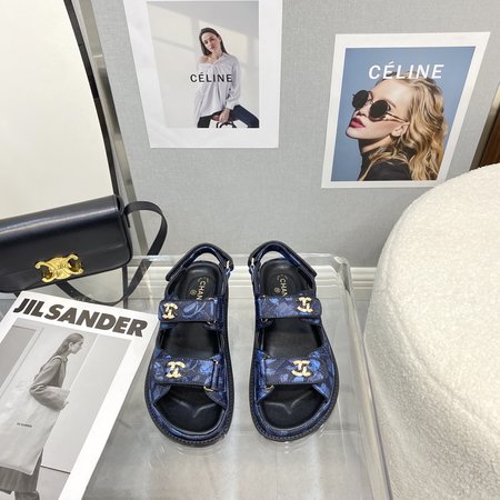 Chanel Buckle Velcro Sandals