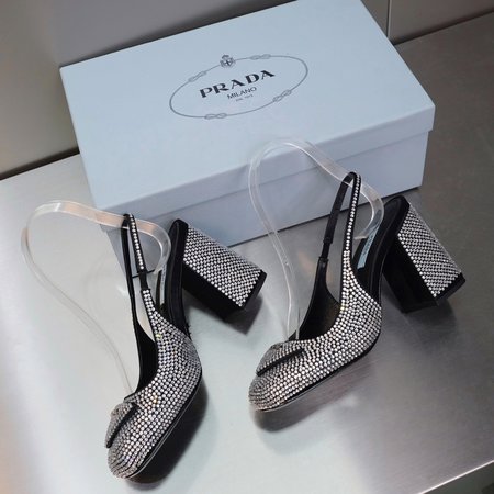Prada diamond round toe shoes