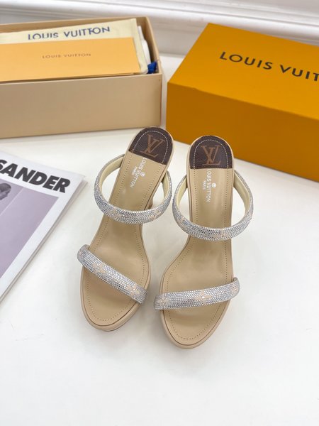 Louis Vuitton LV | Australian Diamond High Slippers