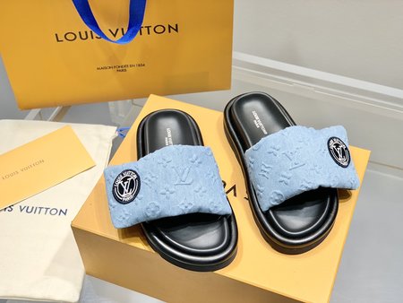 Louis Vuitton Down Velcro Slides