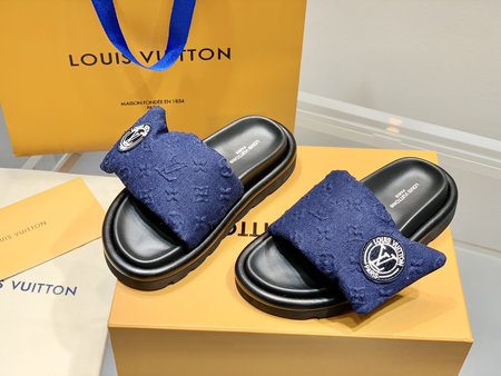Louis Vuitton Down Velcro Slides