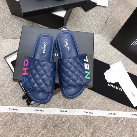 Chanel Colorful Platform Slippers