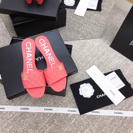 Chanel Rhombus medium heel slippers