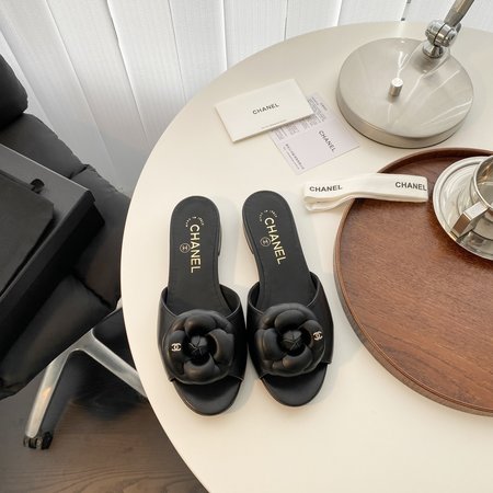 Chanel slippers sheepskin