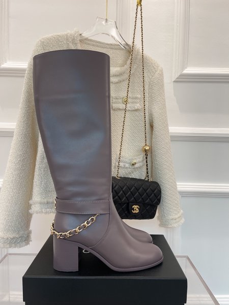 Chanel classic chain boots