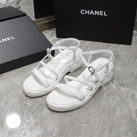 Chanel Platform platform sandals and slippers